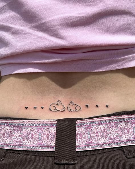 Small Lower Back Tats, Cute Simple Tramp Stamps, Tramp Tattoos Lower Backs, Tramp Stamps Tattoo, Tramp Stand Tattoo, Tram Stamp Tattoo, Cute Tramp Stamps, Stamp Tramp Tattoo, Tramp Tattoos