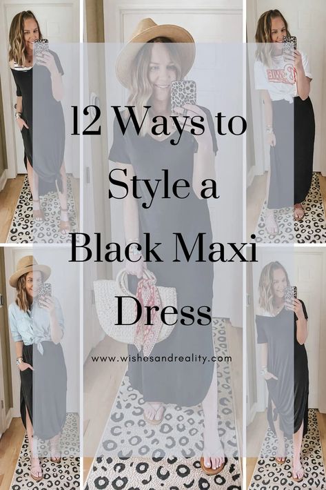 Black Tank Dress Outfit, Maxi Dress With Sweater, Black Maxi Dress Outfit Ideas, Long Summer Dress Outfits, Maxi Dress Outfit Ideas, Black Maxi Skirt Outfit, Black Maxi Dress Outfit, Maxi Dress Outfit Summer, Black Maxi Dresses