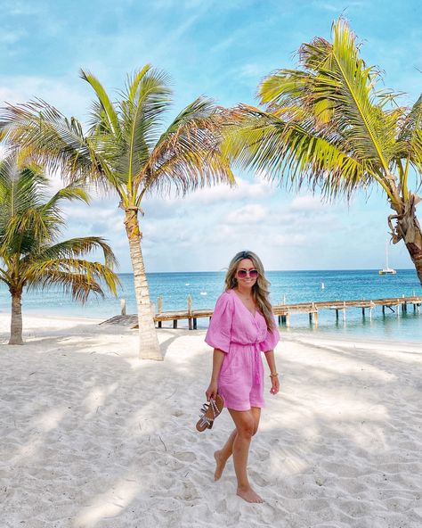 Pink romper, summer outfits, Aruba,  palm beach What To Wear In Aruba, Resort Outfits Vacation, Aruba Vacation Outfits, Summer Resort Outfits, Florida Vacation Outfits, Hawaii Vacation Outfits, Beach Resort Outfits, Beach Outfits Women Vacation, Caribbean Outfits