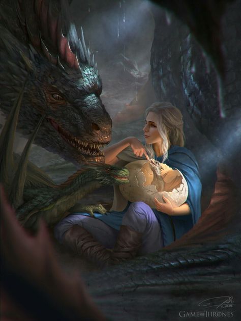 Dragon baby Fairy Dragon, Gra O Tron, Game Of Thrones Art, Dragon Pictures, Dragon Artwork, Mother Of Dragons, Fantasy Dragon, Mystical Creatures, Arte Fantasy