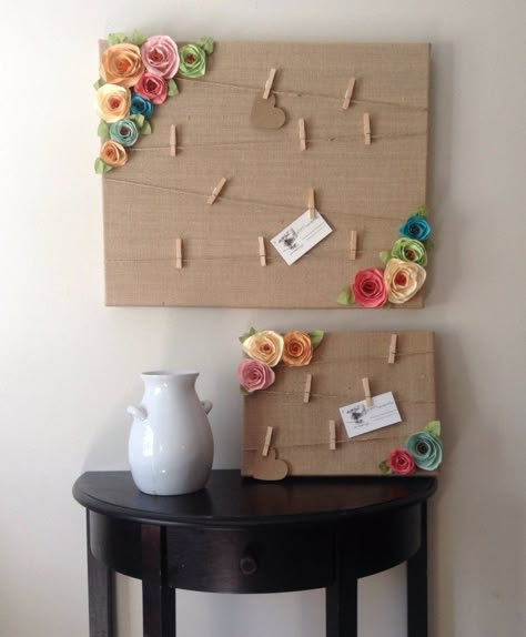 Diy Button Crafts, Diy Cork Board, Note Board, Shabby Chic Flowers, Cork Diy, Pinterest Ideas, Diy Buttons, Chic Flowers, Button Crafts