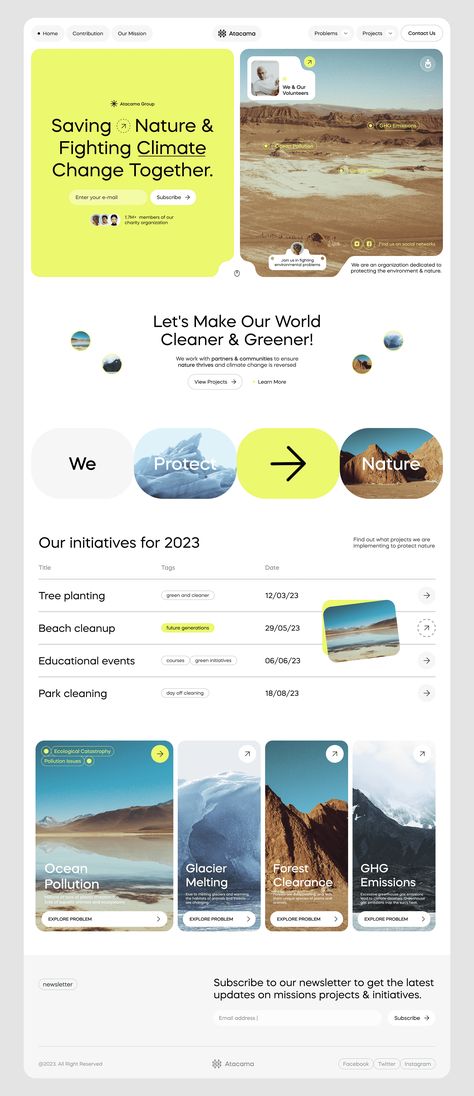 Climate Change Website designed by Levi Wilson for QClay. Connect with them on Dribbble; the global community for designers and creative professionals. Cool Web Design, Desain Ux, 블로그 디자인, Website Design Trends, Ui Ux 디자인, Website Design Inspiration Layout, Desain Ui, Best Website Design, Modern Website Design