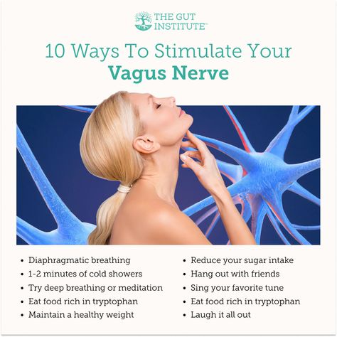 Did you know that the vagus nerve is key to managing stress and promoting well-being? Explore these fascinating ways to stimulate your vagus nerve: diaphragmatic breathing, cold showers, deep breathing, tryptophan-rich foods, maintaining a healthy weight, reducing sugar intake, spending time with friends, singing, and laughter. 🌟 Have you tried any of these techniques to activate your vagus nerve? Share your favorites and let's inspire each other! 💪 #VagusNerveStimulation #MindBodyConnection Vague Nerve, Vagas Nerve, Vegas Nerve, Vagus Nerve Damage, Vagus Nerve Stimulator, Friends Singing, Polyvagal Theory, Nervus Vagus, Medical Projects