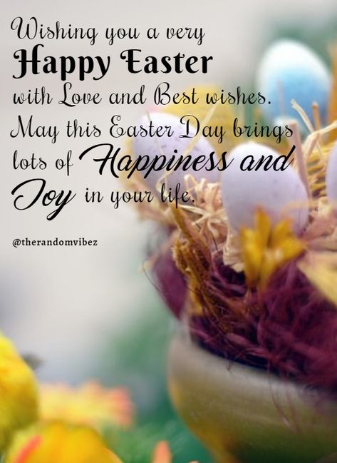 Happy Esther Day Wishes, Wishes For Easter, Wishing You A Happy Easter, Happy Easter Family Quotes, Easter Sunday Quotes Beautiful, Happy Easter Sister Quotes, Happy Easter To You And Your Family, Happy Easter My Love Quotes, Good Friday Easter Quotes