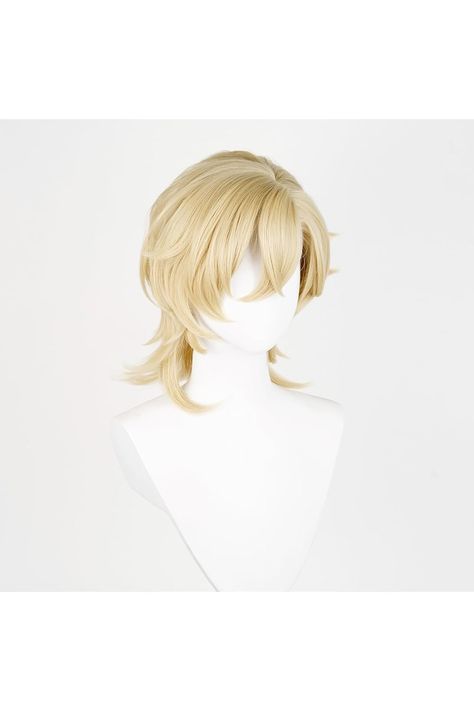 Honkai: Star Rail Aventurine Light Blonde Cosplay Wig for Men Short Wrap Hair Cos Anime Party Wig Halloween,Christmas,Comic Man Wig, Blonde Cosplay Wig, Blonde Cosplay, Christmas Comics, Anime Party, Party Wig, Oc Stuff, Men's Wigs, Wrap Hair