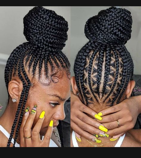 Braided In Ponytail For Black Women, Braided Cornrow Ponytail Hairstyles Black Women, Braided Bun Black Women, Corn Row Braids Black Women Ponytail, Braided Up Ponytail Hairstyles Black Women, Braided Ponytail Bun, Feed In Braids Updo, Braids In Ponytail For Black Women, Cornrow Hairstyles For Black Women Bun