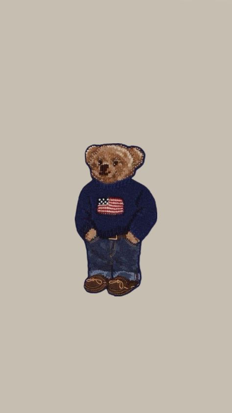 Beer Ralph Lauren Wallpaper Iphone, Ralph Lauren Bear Wallpaper, Clean Lockscreen, Ralph Lauren Wallpaper, Raph Lauren, Wall Prints Quotes, Polo Bear Ralph Lauren, Ralph Lauren Bear, Collage Paintings