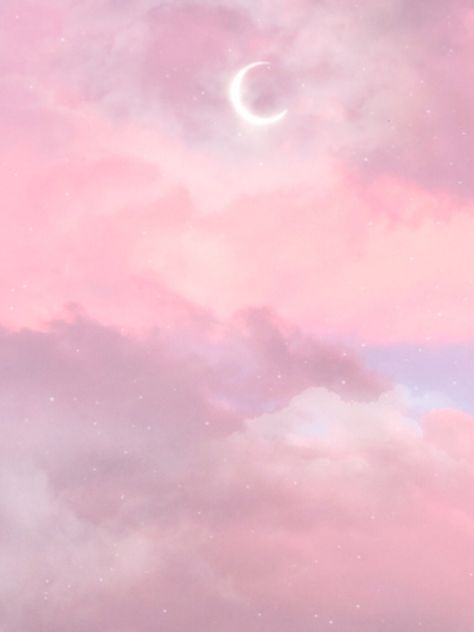 #pastel #sunset #pink #purple #moon #clouds #photography #wallpaper #aesthetic #cute Wallpaper Ipad Pink, Pink Moon Wallpaper, Ipad Pink, Pink Clouds Wallpaper, Pink Wallpaper Ipad, Clouds Wallpaper, Moon Wallpaper, Wallpaper Ipad, Pink Moon