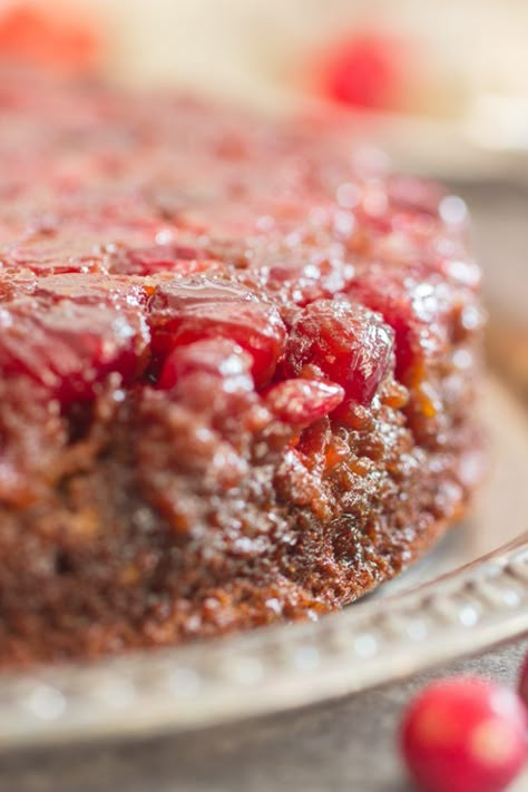 Pecan Upside Down Gingerbread Bundt Cake, Cranberry Gingerbread Cake, Sticky Cranberry Gingerbread, Cranberry Upside Down Cake Recipes, Pumpkin Gingerbread Cake, December Treats, Xmas Bakes, Cranberry Gingerbread, Cranberry Desserts