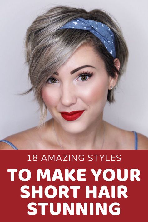 Cool Short Hair Styles For Women, Hair Assories For Short Hair, Styling A Short Bob Ideas, What To Do With Short Hair Easy, Styling Short Hair For Wedding, Curling Pixie Hair Tutorials, How To Dress Up Short Hair, Easy Summer Updos For Short Hair, How To Wear Your Hair Up