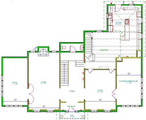 Interesting lack of halls; Home Alone house floor plan-first floor Home Alone House Floor Plan, French Chateau House Plans, Home Alone House, Chateau House Plans, Kevin Home Alone, Home Alone 1, Movie Houses, Home Alone Movie, Home Alone Christmas