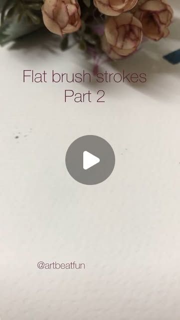 Paint Brush Strokes Background, Brush Strokes Background, Paint Brush Strokes, Watercolor Videos, Blending Colors, Unique Textures, Ideas Videos, Flat Brush, Color Painting