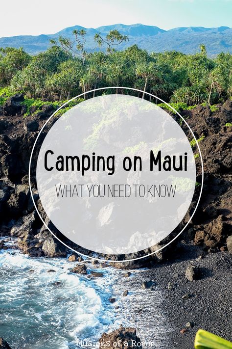 Waianapanapa State Park is one of the must-see spots on the Road to Hana. But what about staying overnight there? Find out what you need to know to go camping on Maui! Maui Activities, Camping Inspiration, Maui Travel, Family Tent Camping, Camping Places, Road To Hana, Maui Vacation, Camping Destinations, Family Camping Trip