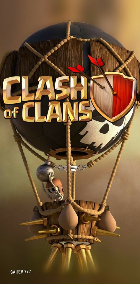 Balloon super clash of clans Class Of Clans Wallpaper, Clash Of Clans Wallpapers, Clash Of Clans Logo, Anmi Wallpaper, Clash Of Clash, Clas Of Clan, Tiktok Ideas, Animated Wallpapers For Mobile, Anime Backgrounds