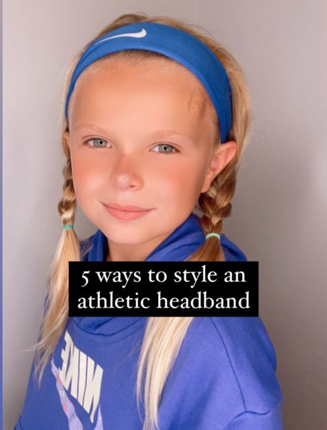 Soccer Hairstyles For Pictures, Sports Headbands Hairstyles, Sweatband Hairstyles, Soccer Hairstyles For Short Hair, Athletic Headbands Hairstyles, Cute Hairstyles With Headbands, Hairstyles With Headbands, Cute Headband Hairstyles, Cute Sporty Hairstyles