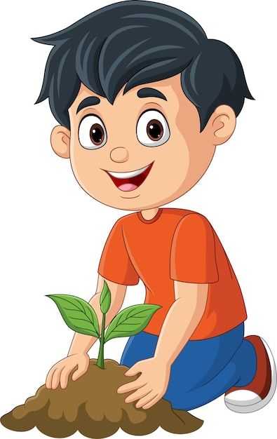 Healthy Habits Kindergarten, Picture Story Writing, School Wall Art Ideas, Plant Cartoon, Africa Art Design, House Cartoon, School Wall Art, School Painting, Disney Characters Videos