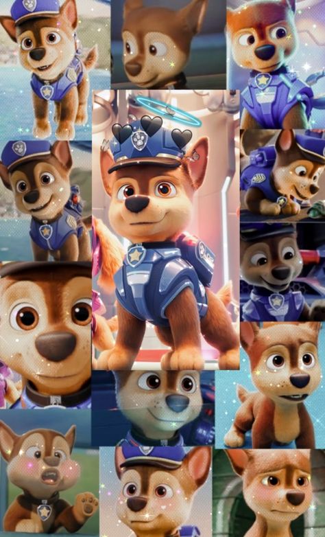 Chase Wallpaper, Paw Patrol Cartoon, Ryder Paw Patrol, Power Ranger Birthday, Astronaut Birthday, Chase Paw Patrol, Sassy Wallpaper, Paw Patrol Pups, Cute Panda Wallpaper