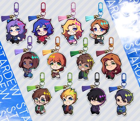 2.5inch acrylic keychains of Stardew Valley characters Stardew Valley Shane Gifts, Stardew Valley Sebastian Gifts, Stardew Valley Characters, Stardew Valley Npcs Gifts, Stardew Valley Merch, Stardew Valley Keychain, Stardew Valley Liked Gifts, Alex Harvey, Stardew Valley Layout