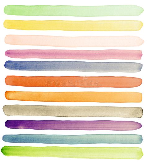 Watercolor banners. Watercolor hand painted brush strokes, banners. Isolated on , #SPONSORED, #hand, #painted, #Watercolor, #banners, #brush #ad Watercolor Stripes, Stripes Wallpaper, Create Your Own Wallpaper, Standard Wallpaper, Paper Coaster, Watercolor Walls, Color Psychology, Square Paper, Popular Wallpaper