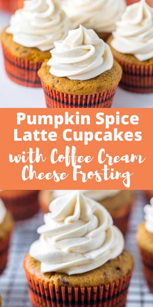 Pumpkin Coffee Cupcakes, Pumpkin Chai Latte Cupcakes With Espresso Cream Cheese Frosting, Pumpkin Spice Latte Cupcakes Recipes, Gluten Free Pumpkin Spice Cupcakes, Pumpkin Spice Cupcakes Recipe, Pumpkin Cupcakes Recipes, Pumpkin Latte Cupcakes, Sweet Pumpkin Recipes, Pumpkin Spice Latte Cupcakes