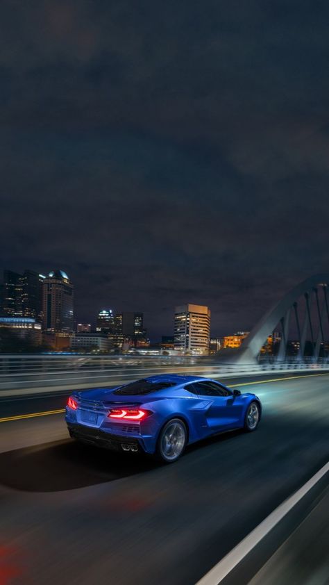 Corvette C8 Wallpaper, C8 Wallpaper, Corvette Aesthetic, Corvette Wallpaper, Blue Corvette, C4 Corvette, Corvette C6, Wallpaper Car, Corvette C8