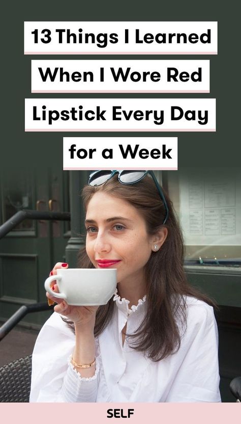 Oct 28, 2018 - From keeping cotton swabs handy to using a lip brush for more precise application, find out what lessons I learned wearing red lipstick for a week. Red Lips Outfit, Red Lipstick Outfit, Red Lipstick Makeup Looks, Red Lips Makeup Look, Best Red Lipstick, Lipstick For Fair Skin, Red Lipstick Makeup, Bright Lipstick, Wear Red Lipstick