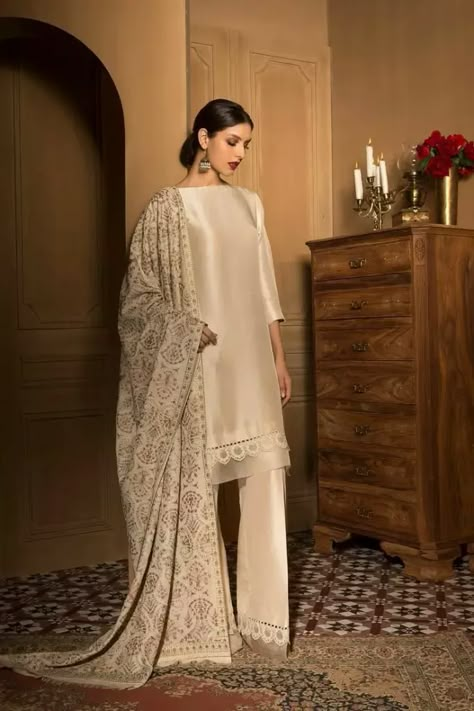 The Elegance of Simplicity: A Tribute to Pakistani Dresses Brown Shawl, Asian Clothes, Desi Fits, Salwar Kamiz, Beautiful Pakistani Dresses, Desi Outfits, Indian Dresses Traditional, Desi Clothes, Stylish Party Dresses