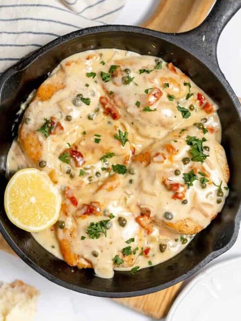 Chicken Piccata Olive Garden Copycat Recipe, Chicken Piccata Easy Pioneer Woman, Chicken Picota, Chicken Picatta Recipe Pioneer Woman, Olive Garden Chicken Piccata Recipe, Make Ahead Chicken Piccata, Chicken Pacata, Creamy Chicken Piccata, Chicken Piccata Easy