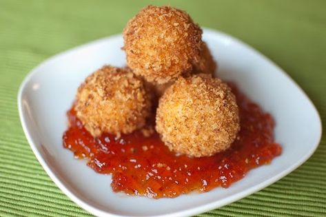 As I mentioned in the Virtual Holiday Party post, one of the biggest benefits of blogging for me is the friendships I've developed along t... Deep Fried Pimento Cheese Balls, Fried Pimento Cheese Balls, Pimento Cheese Balls, Pimento Cheese Fritters, Cheese Fritters, Red Pepper Jelly, Fried Cheese, Pimiento Cheese, Pepper Jelly