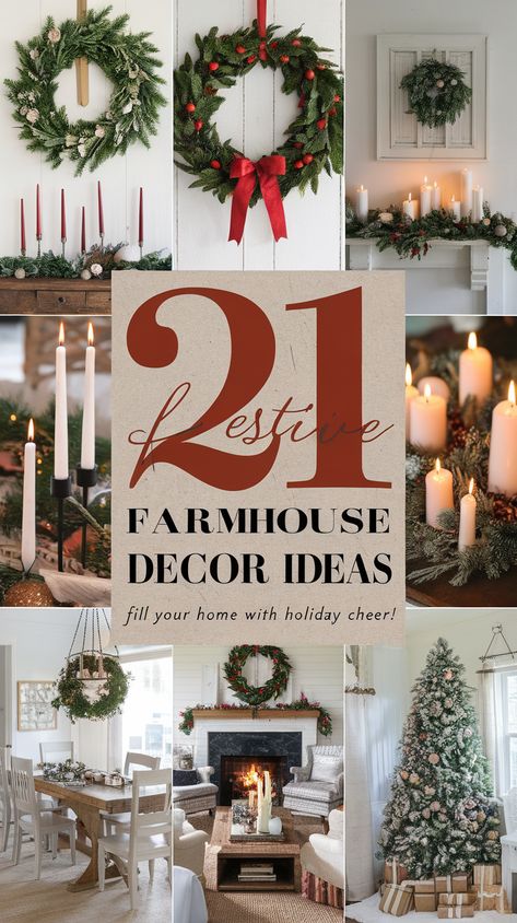 21 Festive Farmhouse Holiday Decor Ideas That'll Fill Your Home with Warmth! Hot Cocoa Mix Gift, Rustic Table Settings, Farmhouse Holiday Decor, Wooden Serving Platters, Rustic Table Setting, Winter Retreat, Rustic Mason Jars, Rustic Candles, Holiday Decor Ideas