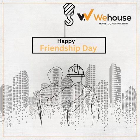 "Cheers to the bonds that make life brighter and hearts warmer.” #wehouse #friends #friendshipday #friendship #friendhsipday2023 #friend #friendsforlife #bestfriends #bestfriend #dreamhome #dreamhouse #happyfriendshipday #home #house #residentialconstruction #wehouseconstruction #wehousehomeconstruction #wehousehyderabad #wehousechennai #chennai #hyderabad #endtoendconstruction Friendship Day Post, Happy Friendship, Happy Friendship Day, Friendship Day, Residential Construction, Home House, Home Construction, Chennai, Hyderabad