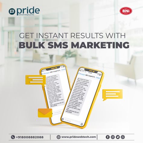 Bulk SMS marketing can be used for various purposes, such as sending promotional offers, discounts, event notifications, transaction alerts, appointment reminders, surveys, and more Call Now: +91 8008882088 Our Website: pridewebtech.com #telangana #india #bulksms #emailmarketing #hyderabad #sms #prideweb #smsmarketing #dlt #email #whatsappmarketing #whatsappbusiness #pride #whatsapppromotions #whatdapp #dltregistration #header #dltplaform #simbasedsms #transactioonalbulksms #senderid Bulk Sms Marketing, Whatsapp Marketing, Youtube Design, Abc Carpet, Sms Marketing, Marketing Design, Personal Marketing, Hyderabad, Email Marketing