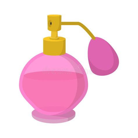 Pink bottle of perfume spraying cartoon icon stock illustration Perfume Cartoon, Perfume Spraying, Pink Shampoo, Easter Snacks, Pink Bottle, Wear Perfume, Kids Book, Cartoon Icons, Background Illustration