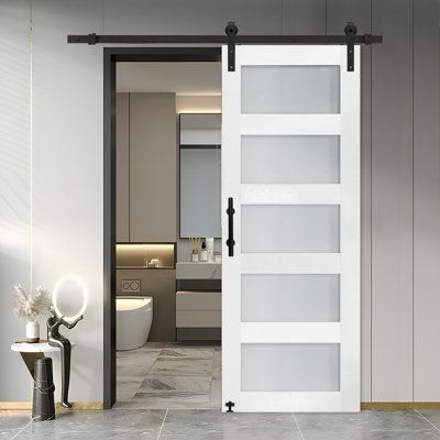 Sliding pocket doors bathroom