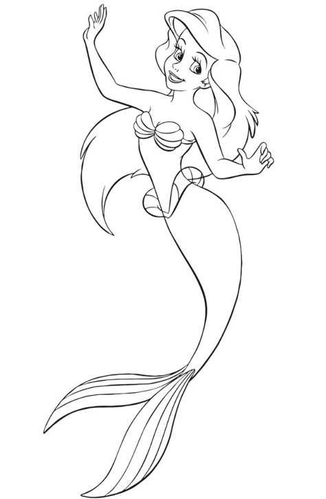 Disney Princess Outline Tattoo, Ariel Coloring Pages, Ariel Drawing, Disney Coloring Sheets, Disney Character Drawings, Disney Princess Colors, Disney Drawings Sketches, Disney Princess Coloring Pages, Love Coloring Pages