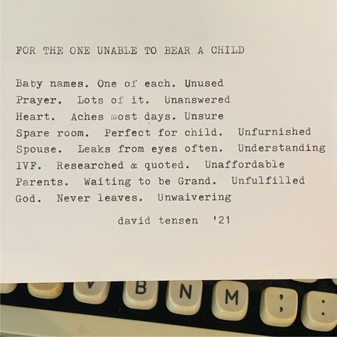 Christian Poetry, Ivf Pregnancy, Pregnancy Quotes, A Poem, Write To Me, Getting Pregnant, Typewriter, Repeating Patterns, Dm Me