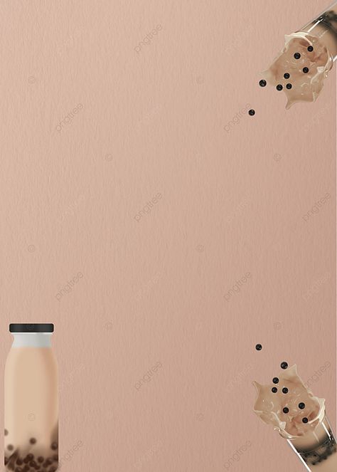 Casual Simple Pearl Milk Tea Background Boba Background Aesthetic, Milktea Menu Design Template, Milktea Aesthetic Background, Milk Tea Background, Milktea Aesthetic, Drink Promotion, Tea Background, Bubble Tea Menu, Promotion Background