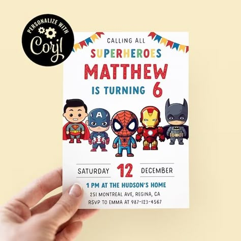 MyTinyTotPrints - Etsy Australia Superhero Birthday Invite, Spiderman And Hulk Birthday Party, Avengers Birthday Party Invitations, Avengers Birthday Invitations, Superhero Invite, Batman Invitations, Superhero Birthday Party Invitations, Hulk Birthday Parties, Hulk Birthday