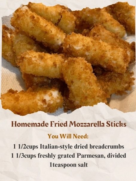 Homemade Fried Mozzarella... - Tasty Tales with Natalie Homemade Fried Mozzarella, Fried Mozzarella Sticks, Fried Cheese Sticks, Homemade Mozzarella Sticks, Fried Mozzarella, Mozzarella Sticks Recipe, Cheesy Snack, Mozzarella Cheese Sticks, Fried Cheese