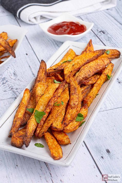 How To Make Crispy French Fries In Air Fryer | Crispy Air Fryer French Recipe Air Fryer Fries Homemade, Homemade French Fries In Air Fryer, French Fries In Air Fryer, Fries In Air Fryer, Air Fryer Fries, Fried Chicken Legs, Crinkle Cut Fries, Air Fryer French Fries, Barbecue Side Dishes