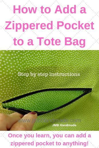 How To Add A Zippered Pocket, Installing Zippers In Bags, Bag Zipper Tutorial, Welt Zipper Pocket Tutorial, Pocket Zipper Tutorial, How To Add A Zipper To A Tote Bag, Zipper Pocket In Lining, How To Sew A Zipper Pocket In A Bag, How To Install A Zipper