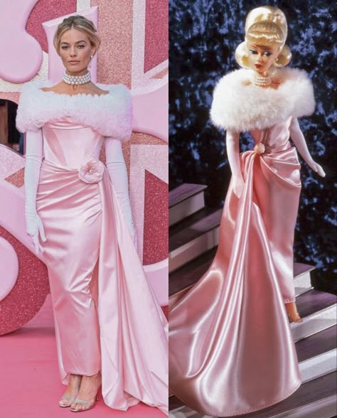 Barbie Movie Dresses, Barbie Movie Costumes, Barbie Movie Outfits, Movie Premiere Outfit, Barbie Movie, Movies Outfit, Fashion Design Drawings, Barbie Movies, Margot Robbie