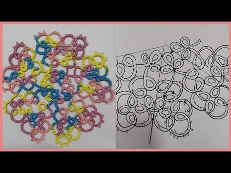 Shuttle Tatting : Colourful Pattern Design - YouTube Shuttle Tatting Patterns, Tatting Patterns, Color Patterns, Tatting, Pattern Design, Pattern, Color, Design