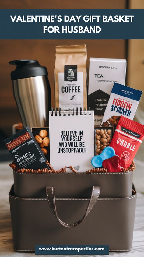 Help your boyfriend or husband survive those long office hours with the ultimate Work Survival Basket! Filled with energizing snacks 🍫, gourmet coffee ☕, and a high-quality notebook 📓, this gift is perfect for adult men or teen boys who need a productivity boost. Add some stress-relief toys 🧸 to keep him zen while working. He’ll be grateful for this thoughtful and practical pick! Survival Basket, Valentines Gift Basket Ideas, Gift Basket Ideas For Him, Creative Gift Basket Ideas, Energizing Snacks, Valentines Gift Basket, Creative Gift Baskets, Valentine Gift Baskets, Valentine's Day Gift Baskets