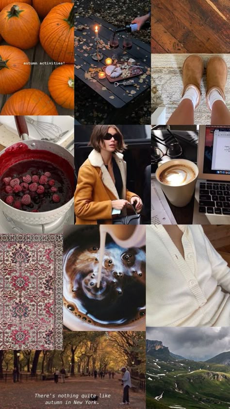 Autumn Aesthetic Collage, Monthly Aesthetic, Aesthetic Collage Wallpaper, Fall Mood Board, Night Circus, Pumpkin Roll, Collage Wallpaper, Dark Autumn, Fall Inspo