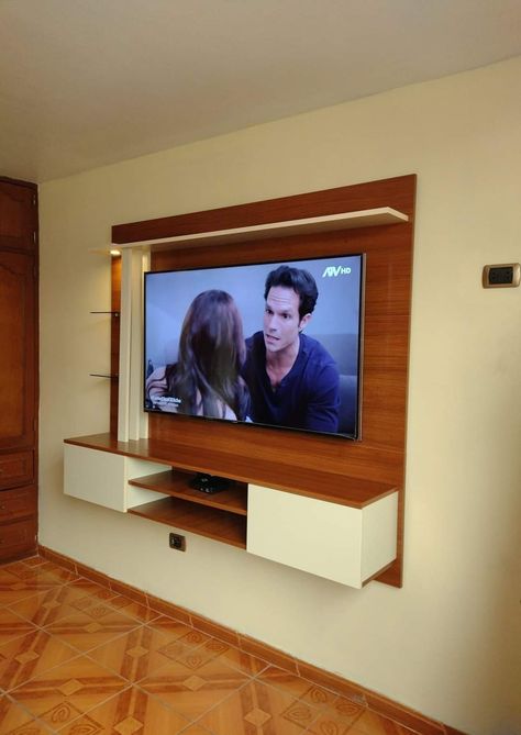 Mini Tv Unit, Simple Tv Cabinet Design For Living Room, Simple Tv Cabinet Design, Tv Unit Design Modern Simple, Simple Tv Unit Design, Tv Rack Design, Tv Shelf Design, Bedroom Tv Unit Design, Small Tv Unit