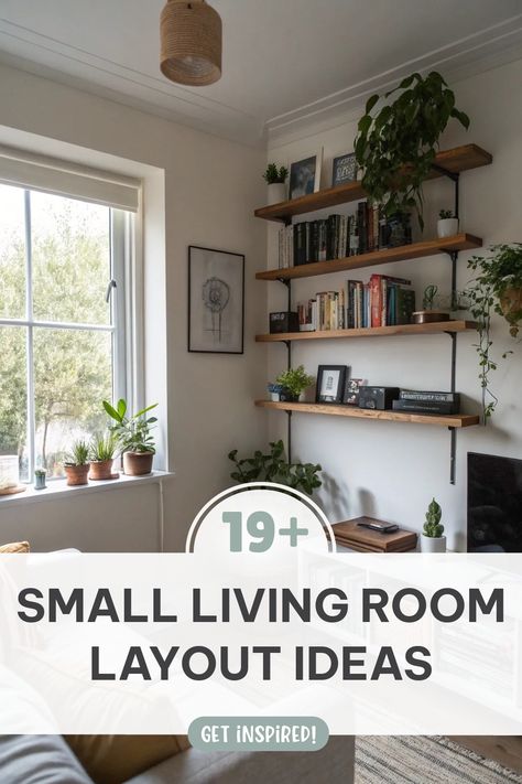 Small Living Room Layout Ideas: Maximize space with multi-functional furniture and clever storage solutions.