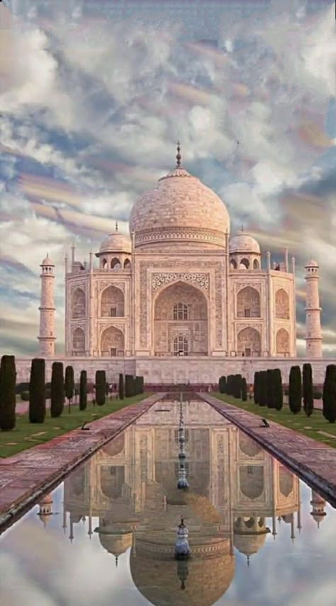 The beauty of India. One of the seven wonders. 7 Wonders Of The World Aesthetic, تاج محل, Arch Drawing, 7 Wonders Of The World, Seven Wonders Of The World, 7 Wonders, Drawing Aesthetic, World Wallpaper, Background Wallpapers