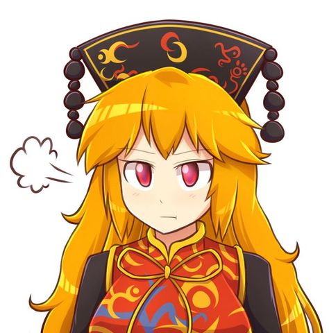 Junko Touhou Junko Touhou Icon, Touhou Junko, Touhou Icon, Junko Touhou, Touhou Anime, Rock Paper Scissors, Paper Scissors, New Family, Really Funny