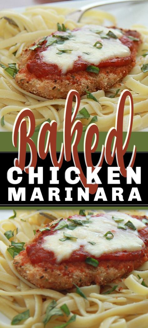 Best Baked Chicken Parmesan Recipe, Baked Chicken Marinara, Basil Marinara Sauce, Marinara Chicken, Poland Recipes, The Best Baked Chicken, Best Baked Chicken, Chicken Marinara, Chicken Parmesan Recipe Baked